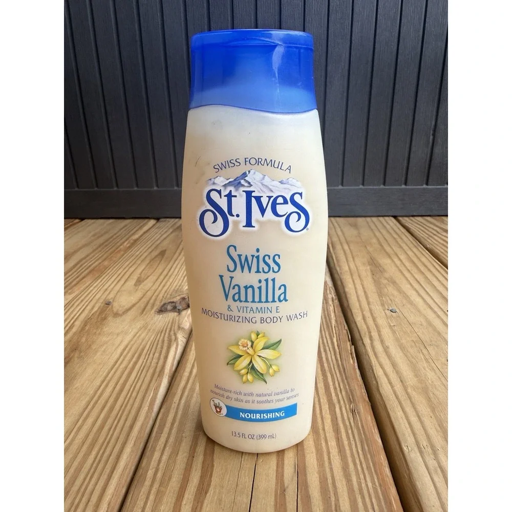 Vtg St Ives Swiss Vanilla Body Wash ORIGINAL SWISS FORMULA Moisturizing 13.5oz